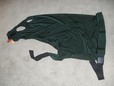 -NEON GREEN ZEBRA Tough-1 100/% Spandex Mane Stay Hood w//Zipper -X-Large NWT