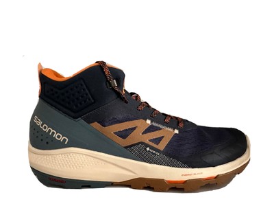Salomon Men Blue Mesh Lightweight Outpulse Mid Gore-Tex Hiking Boots US 12