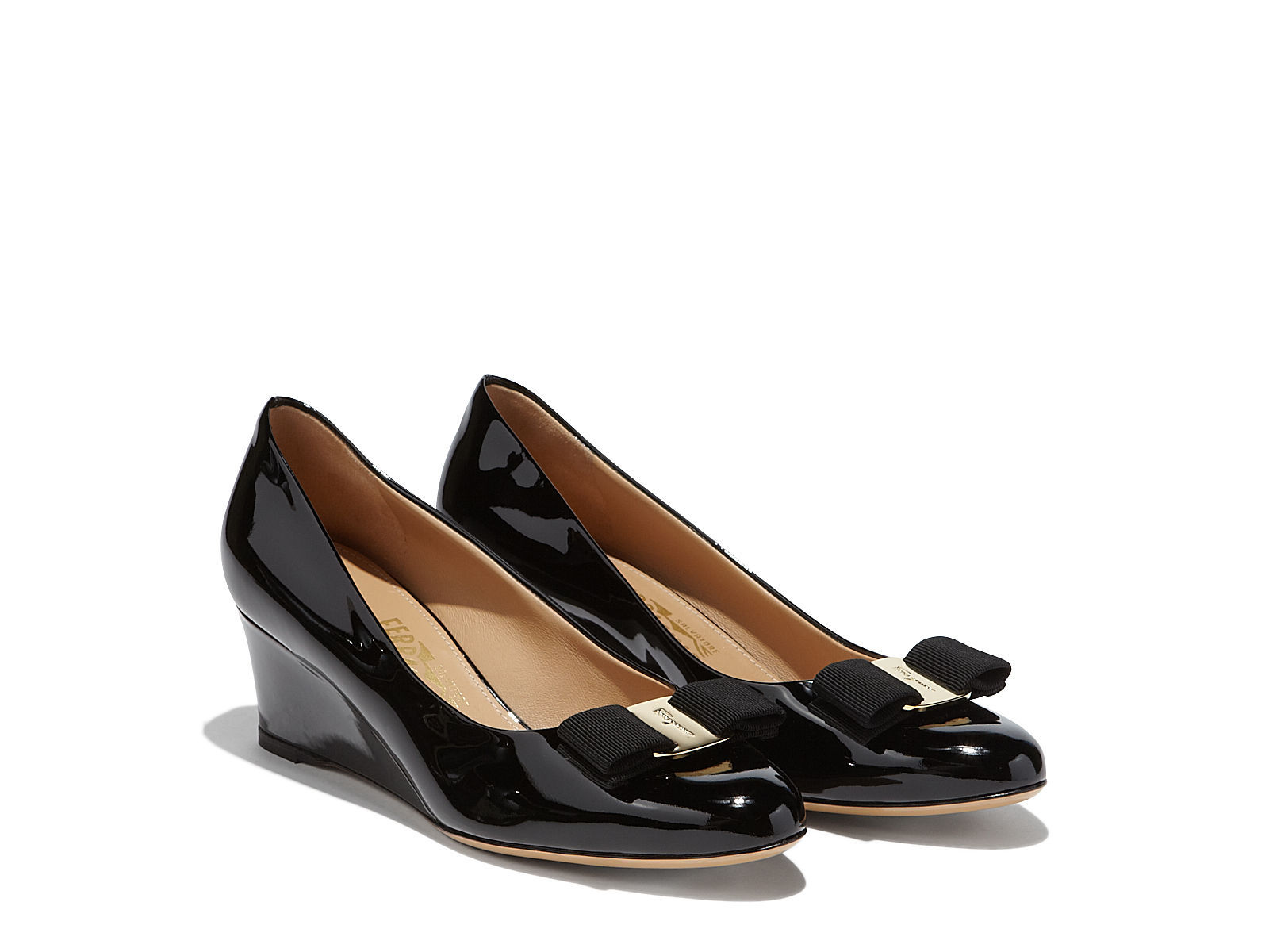 Women's Wedge Patent Leather Heels