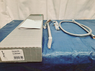 Hansgrohe 28632000 Unica S 24'' Shower Wall Bar 63'' Techniflex Hose Chrome *READ*