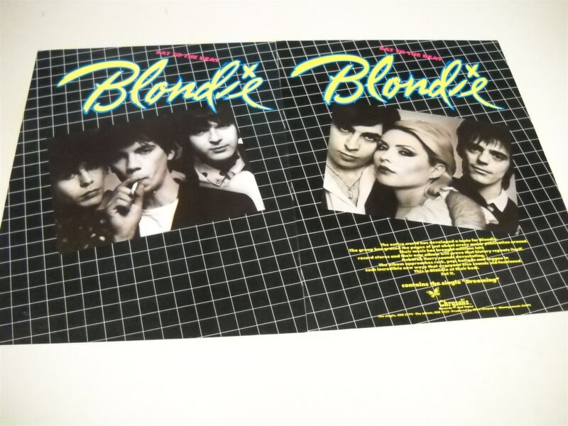 BLONDIE Eat To The Beat original TWO-piece 1979 PROMO DISPLAY AD