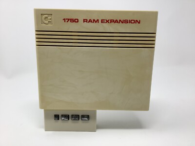 Commodore 64 128 model 1750 512KB RAM Expansion. Vintage C64 computer accessory.