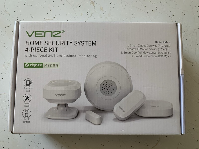 VENZ 4 Piece Wireless Home Security System - DIY 4