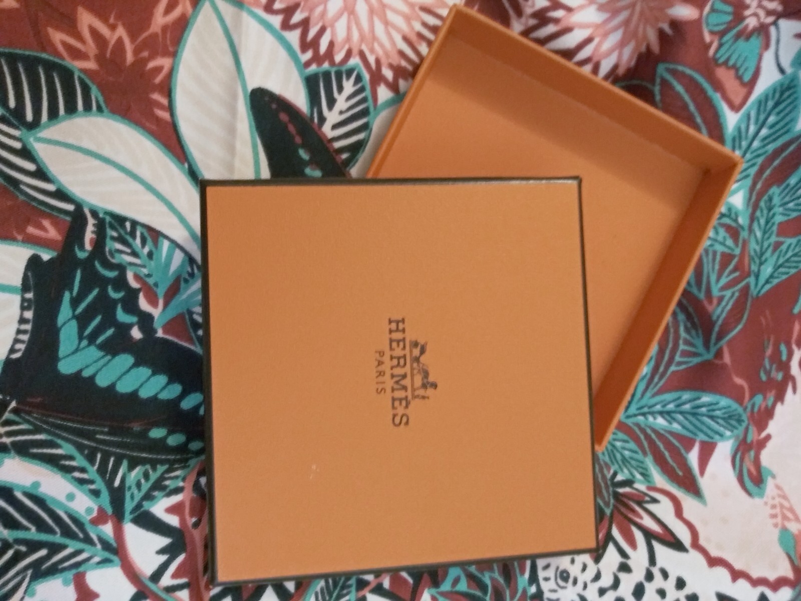 Authentic Single Hermès Orange Box 4 x 4 L x W | eBay