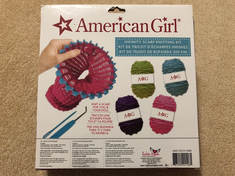 american girl infinity scarf knitting kit
