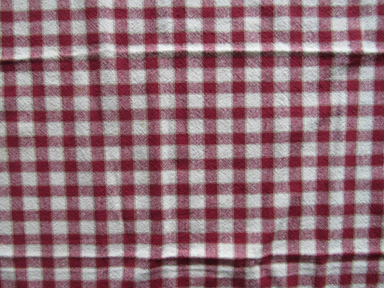 2 (1 PR) WAVERLY RED & WHITE BUFFALO GINGHAM CHECKERED PANELS CURTAIN EACH 50X82