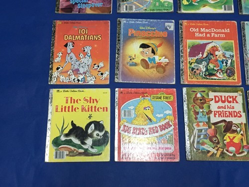 Golden Books 15 Books Vintage