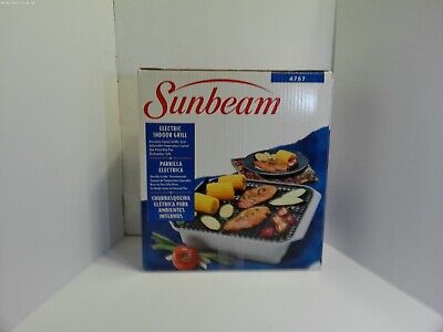New Vintage Sunbeam Indoor Electric Grill Model 4757