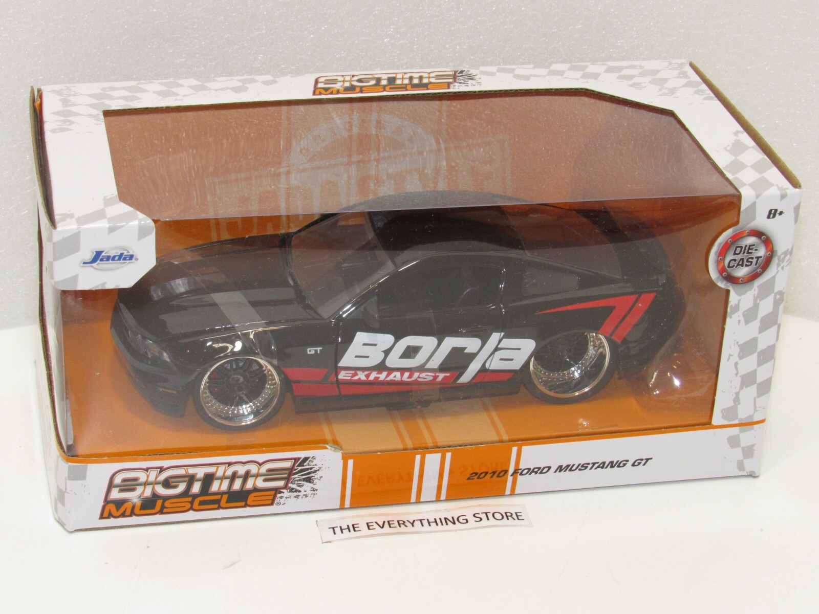 JADA BIGTIME MUSCLE 2010 FORD MUSTANG GT 1:24 BLACK BORLA