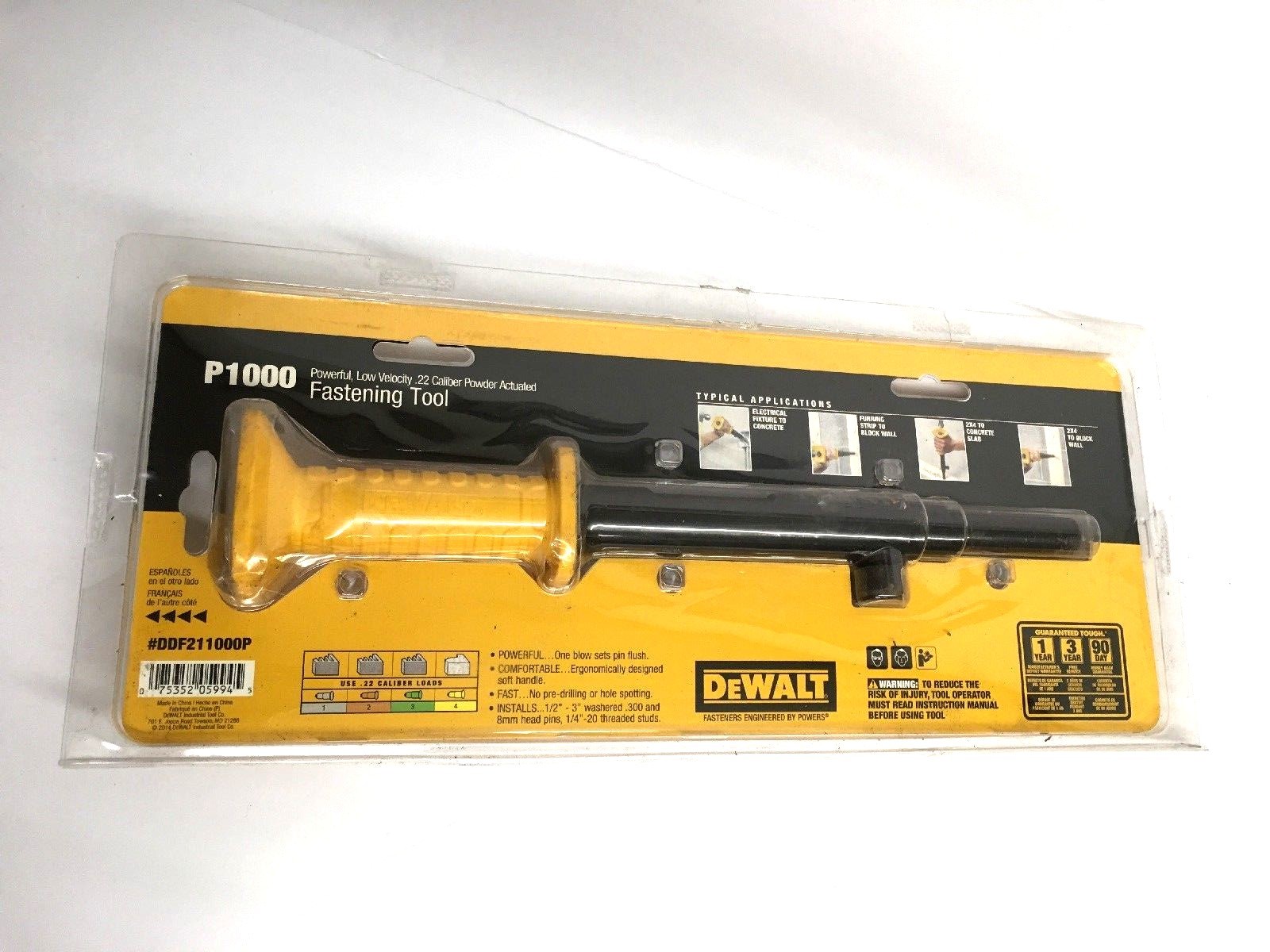 **NEW** DEWALT Single Shot Powder Actuated Hammer Tool - P1000