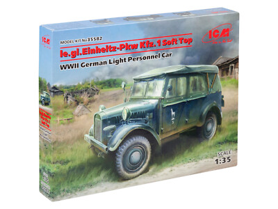 Light Personnel Car le.gl.Einheits-Pkw Kfz.1 Soft Top  # Scale 1/35 # ICM 35582
