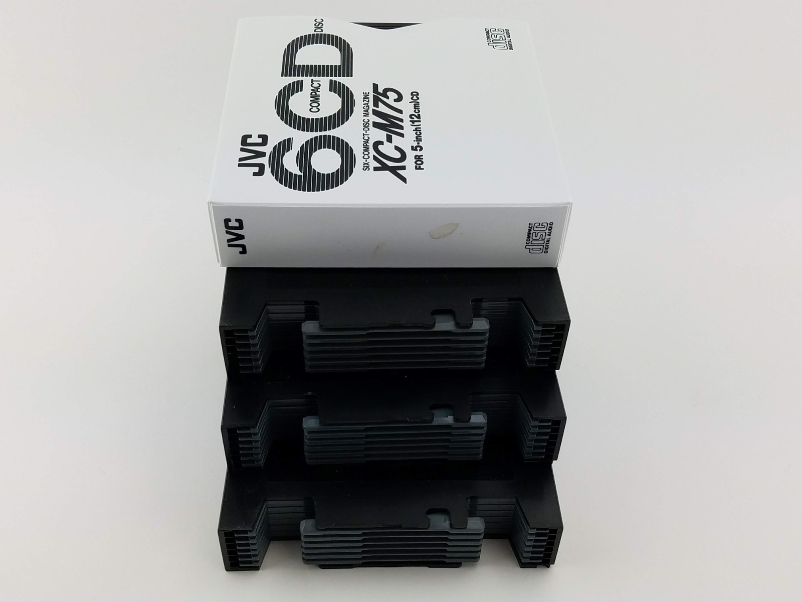 Kenwood CDM-600 & JVC XC-M75 6-Compact Disc Magazine Home Car Use Lot of 4