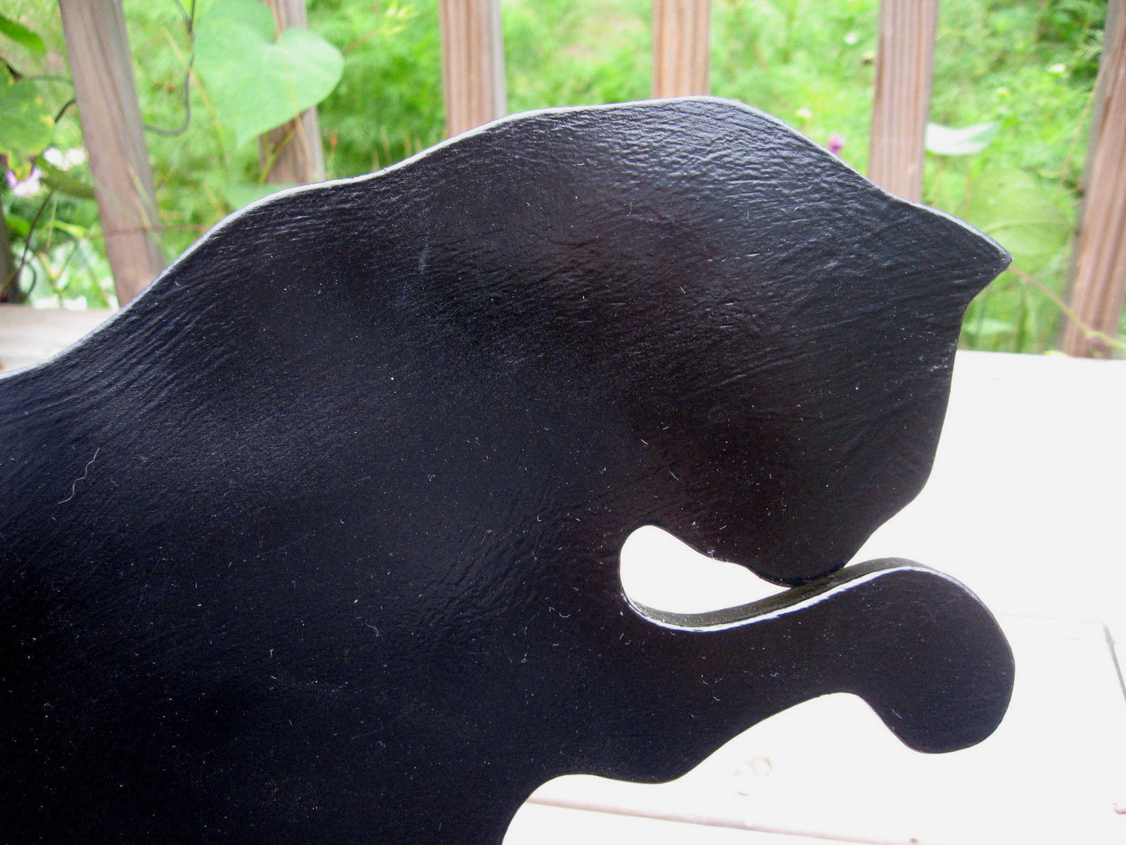 Life Size Wood Cat Cutouts Silhouettes, Set of 2, Painted Black, 19