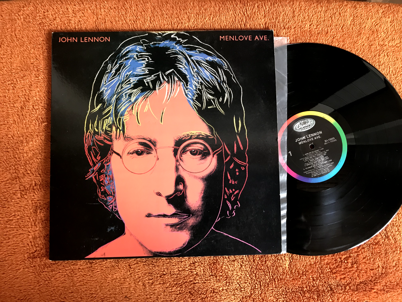 RARE 1986 SEALED John Lennon MENLOVE AVE US NO UPC CODE +