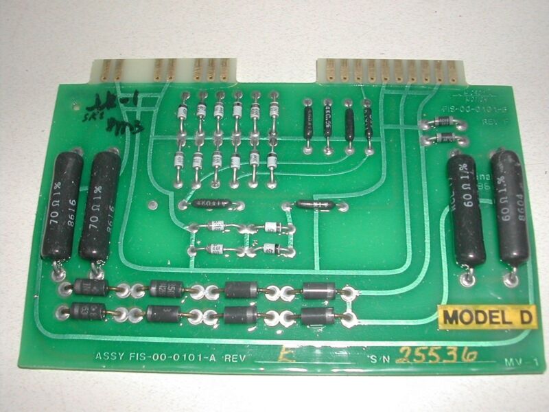 MICRO MOTION FIS-00-0101-A REV E MODEL D PCB CIRCUIT BOARD USED C20