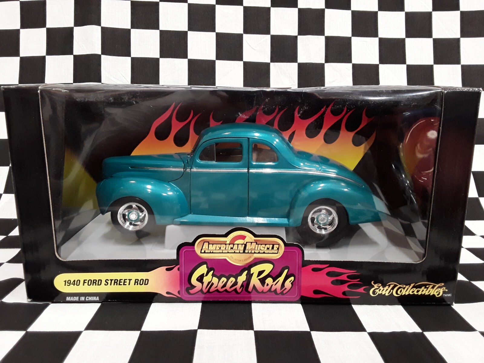 自動車 Ertl Collectibles 1940 Ford Street Rod 1/18 1940 FORD STREET ROD CUSTOM IN AQUA , ERTL/AMERICAN