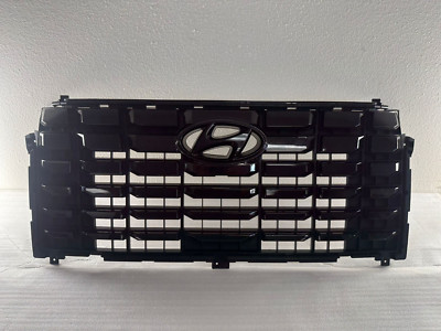 CENTER GRILLE W/ Emblem 23-24 Hyundai Palisade Black Gloss Grille OEM 863B5S8CB0