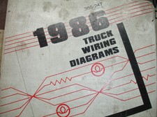 1986 Ford F600 F700 F800 CAB Electrical Wiring Diagrams Service