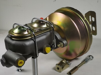 1960-66 Chevy C10 C20 Truck 8'' Zinc Single Power Brake Booster Kit Drum / Drum