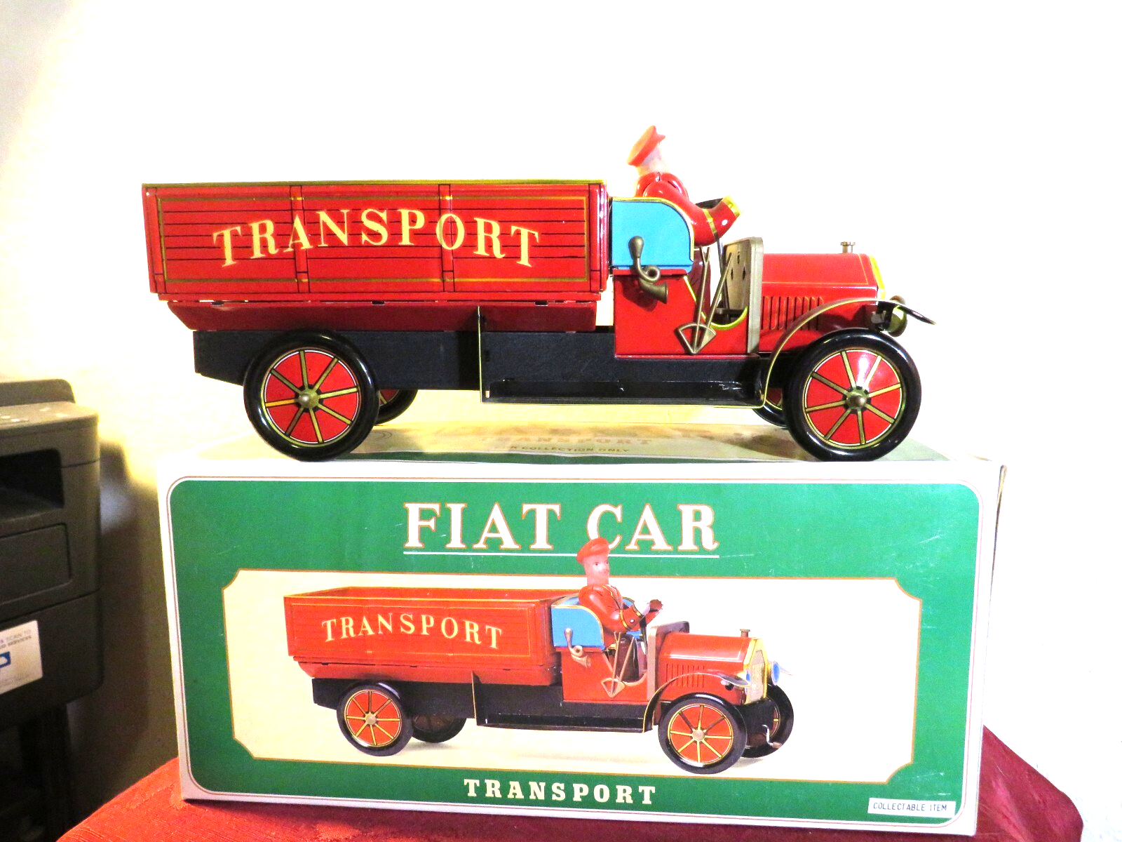 【日本製】 Tin Driver With Truck Transport Fiat Toy 13.5 Collectable, ミニカー