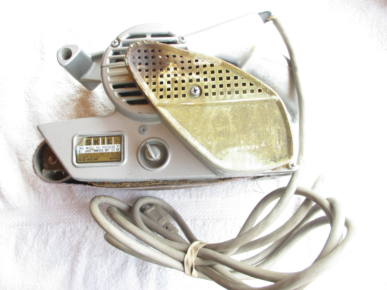 Skil Rare / Vintage 'Dustless' Belt Sander. Model 943. For 3