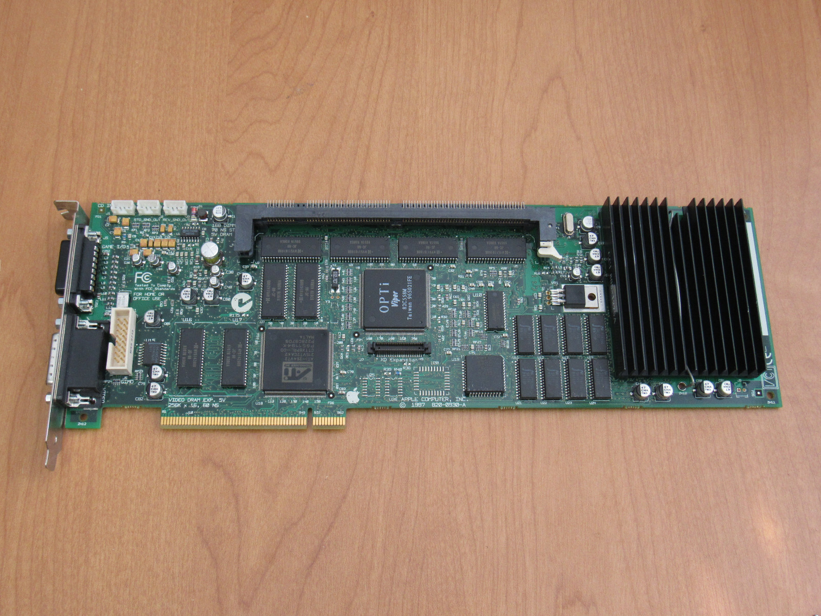 Apple PC/DOS Compatibility Card 820-0930-A w/ 590-4539 & Other Cables - UNTESTED