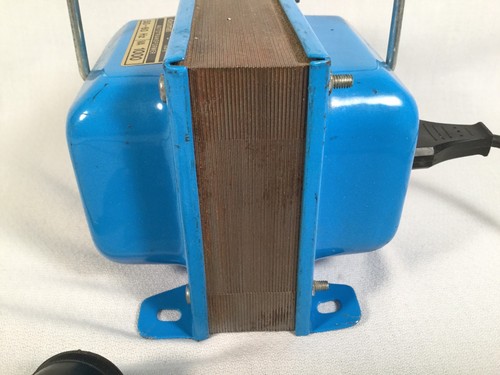 Vtg Ideomat Autotransformer 110V 220v Italy 50-60 Hz VA 1000 Blue HEAVY Untested