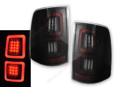 Set of Smoke Full LED Taillights for 2009-2018 Ram 1500 / 2010-2018 2500 3500
