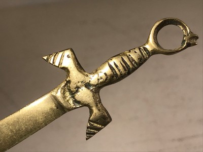 Vintage Brass Istanbul Sword letter opener