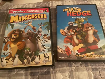 Madagascar w/ ''The Penguins in A Christmas Caper.'' Full Screen + Over The Hedge