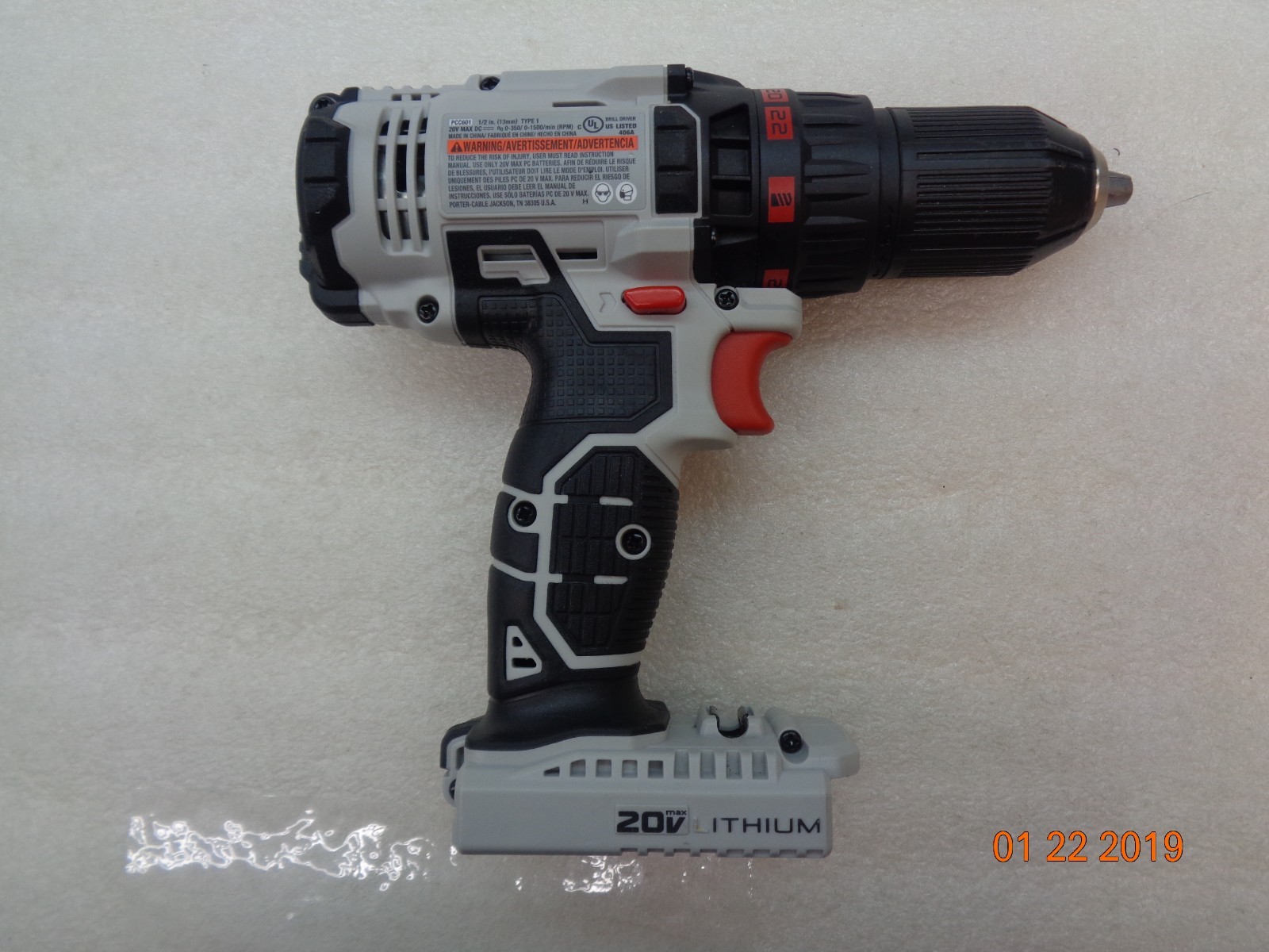 Porter Cable PCC601 20V MAX Lithium-Ion 1/2