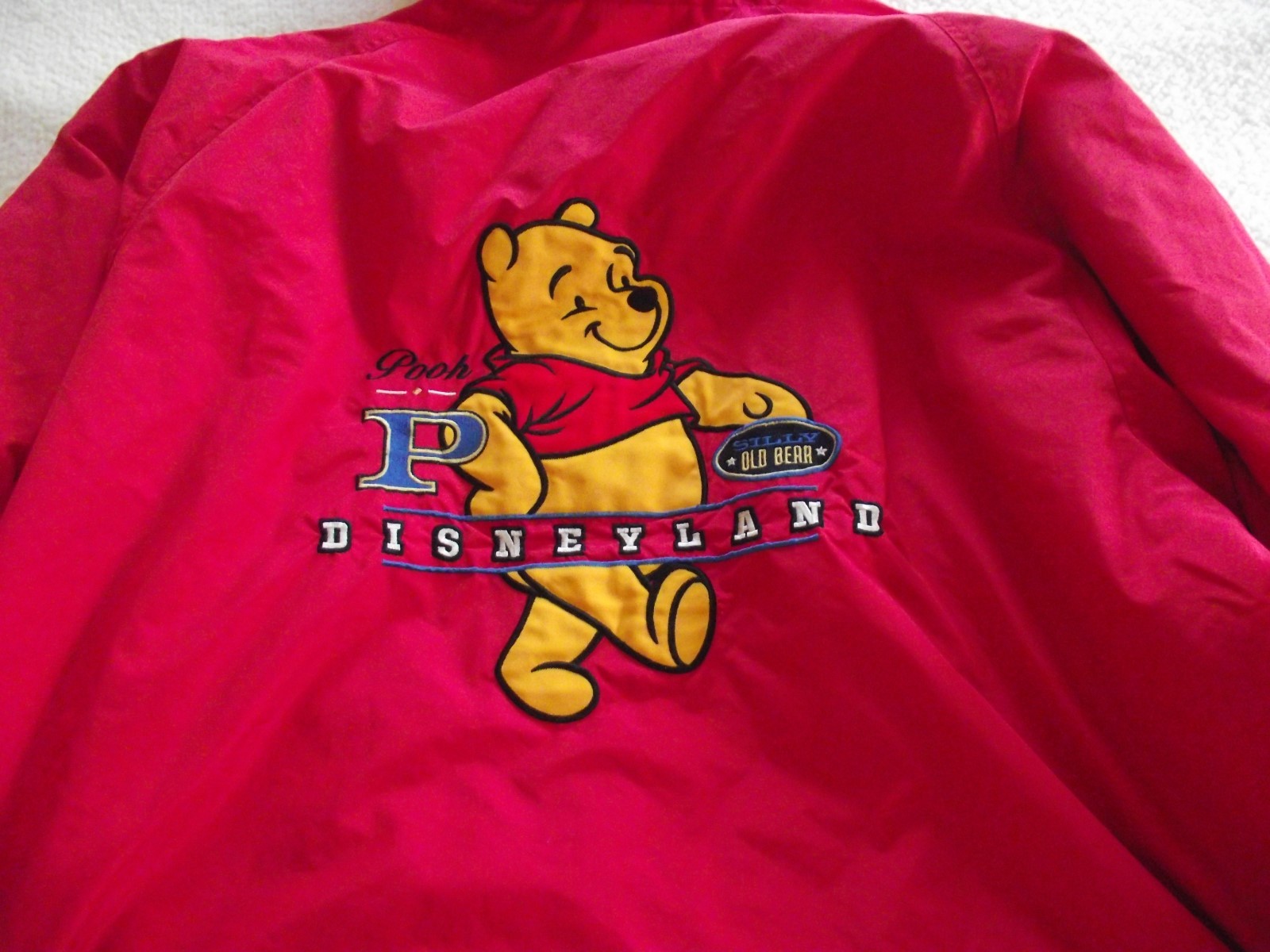 DISNEYLAND RESORT POOH HOODED JACKET-Nylon Exterior FULLY LINED Sz XXL