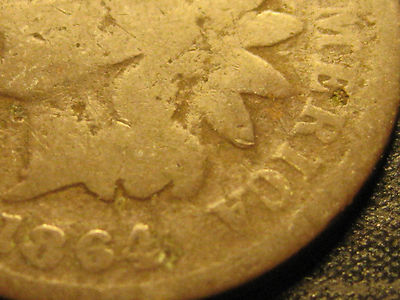 1864L Indian Head Cent                                                    (21-P)