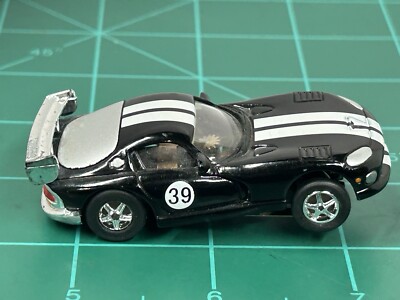 RARE Black Dodge Viper  Johnny Lightning X Traction  Fits Afx & Tyco Track