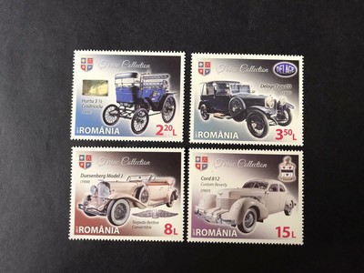 Prophila Collection Briefmarken Rumänien 7263-7266 – Oldtimer-Motiv, Postfrisch ** MNH (2017)