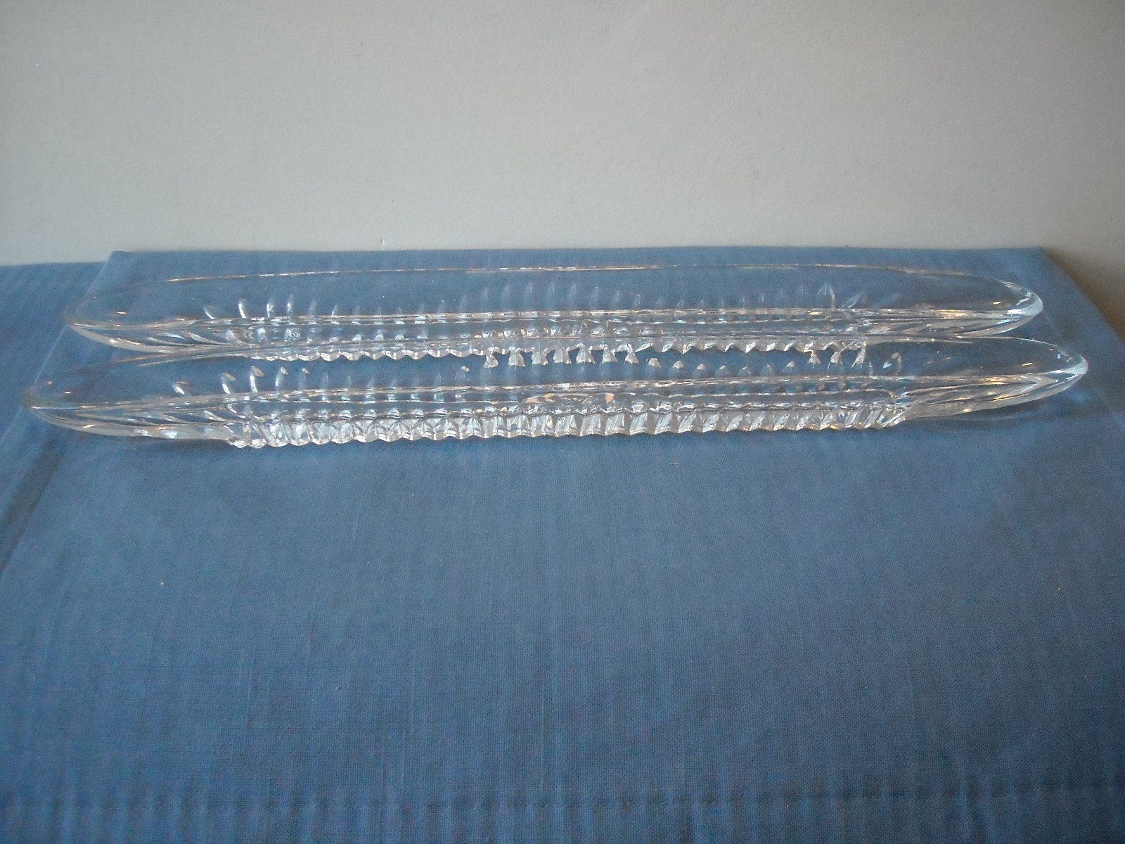 2 Clear Glass Ribbed 16