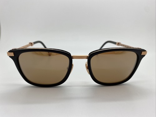 Pre-owned Shamballa Karma Ii 2 Mbk Larry Sands Sunglasses Frames 49-19-140 W. Case In Gold