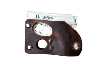 Pocket Holster Fits Beretta 21A Bobcat 22 LR Brown Leather