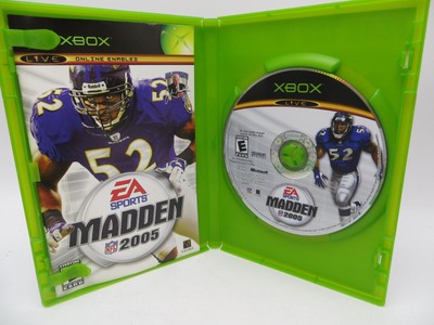XBOX - Lot of 5 Game Disks, Madden 2002 & 2005, NCAA 2005, NFL Fever 2002 & 2003