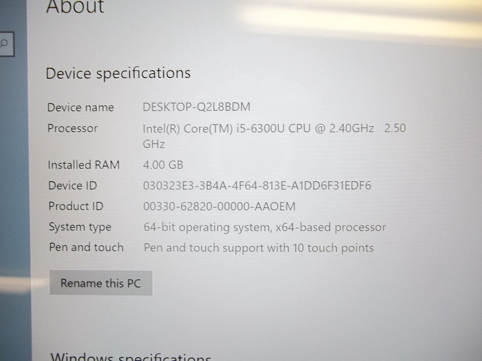 Microsoft Surface Pro 4 i5 Tablet 128Gb 4 GB Ram Win10 Good Working ScreenRepair