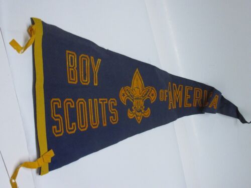 Boy Scouts of America Vintage Felt Pennant Measures 29 1/2 Inches