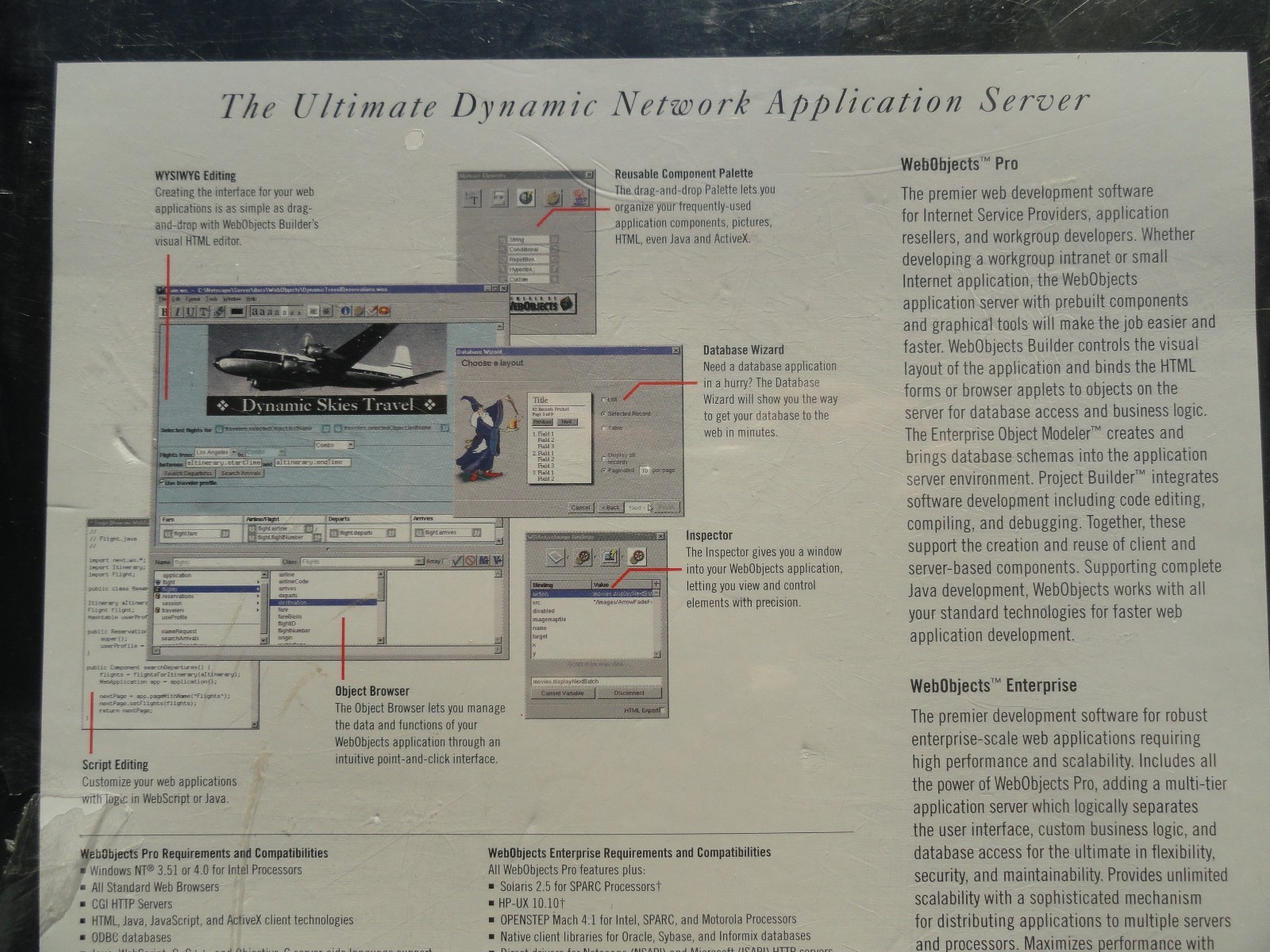 NeXT Webobjects 3.1 enterprise server software Before Steve Jobs rejoined Apple