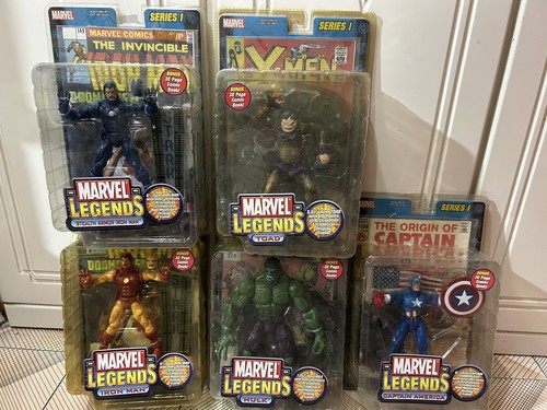 MARVEL LEGENDS Series 1 Ironman Stealth variant HULK TOAD Captain