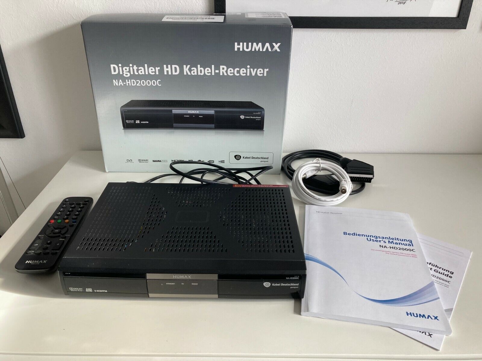 Humax Kabel Digital Receiver NA-HD2000C HD Kabelreceiver HDMI Sky TOP