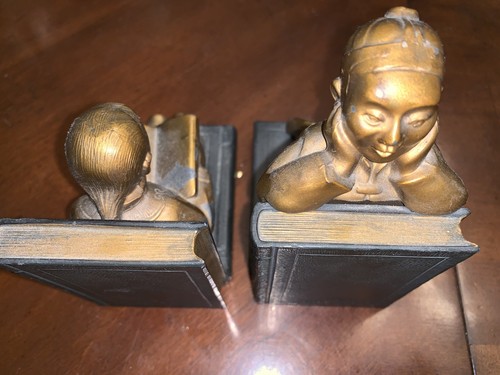 1939 Armor Bronze Japan Mother & Child Bookends