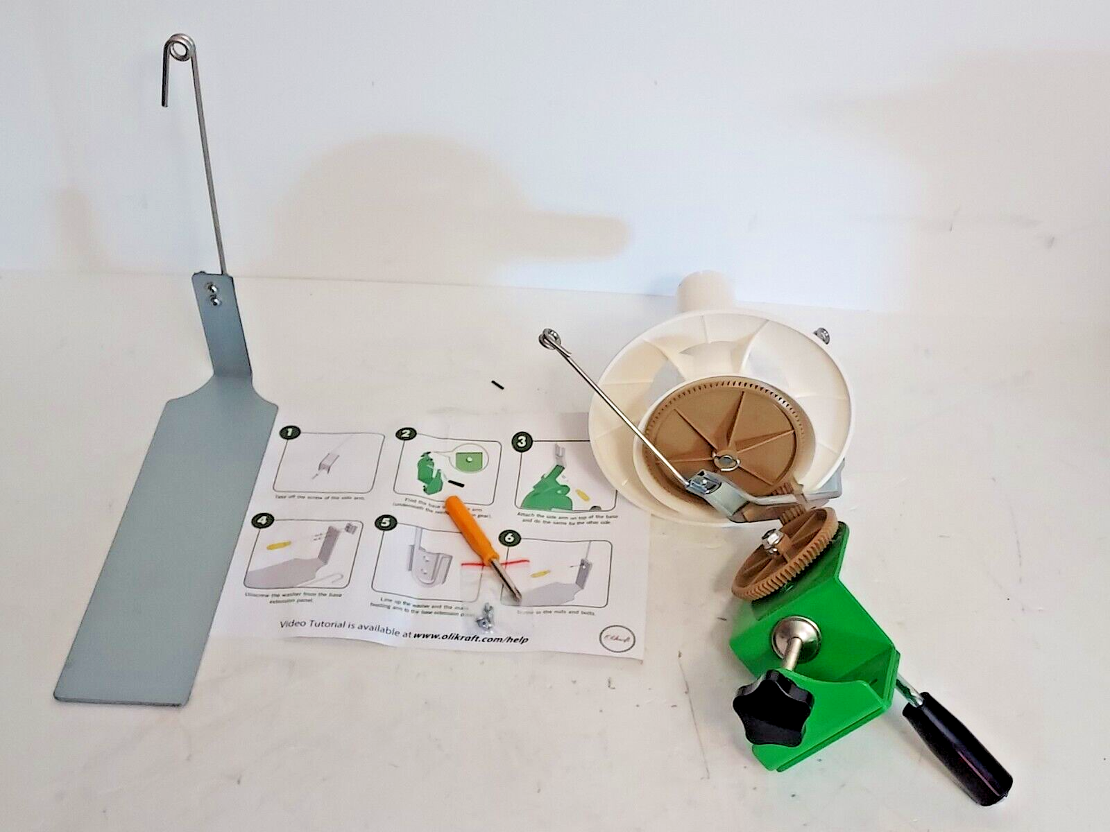 Olikraft Large Capacity Yarn Winder - Holds 10 to 16 oz of Yarn Fiber Wool, NEW