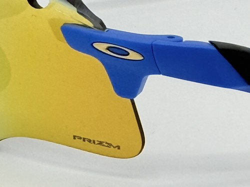 Pre-owned Oakley Space Encoder Sunglasses Blue Frames 24k Prizm Lenses Only 940 Made In Gold