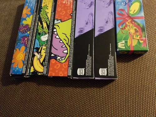 6 Watch Lot JURASSIC PARK & RUGRATS WATCHES BURGER KING 3-D STEGO