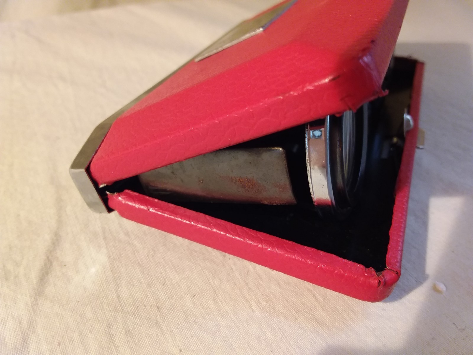 Vintage Folding Sports Opera Glass Binoculars Scope Pockette Instafocus 2.5x