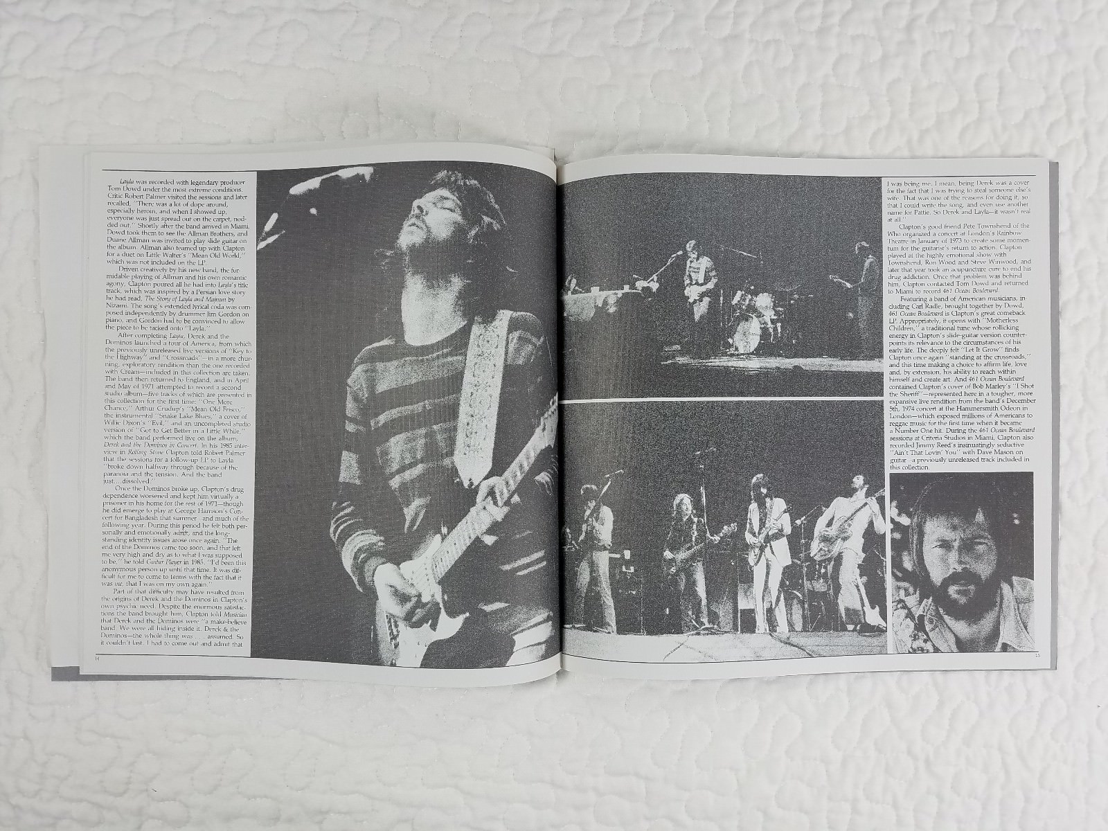 25 years of Eric Clapton Cross Roads Life Photo Book Souvenir Memorabilia 30 pgs